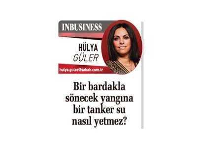Bir bardakla sönecek yangına bir tanker su nasıl yetmez?